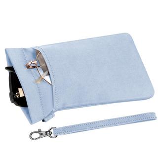 Only-bags.store Doppelbrillenetui für 2 Brillen weiches Brillenetui zum Aufstecken  