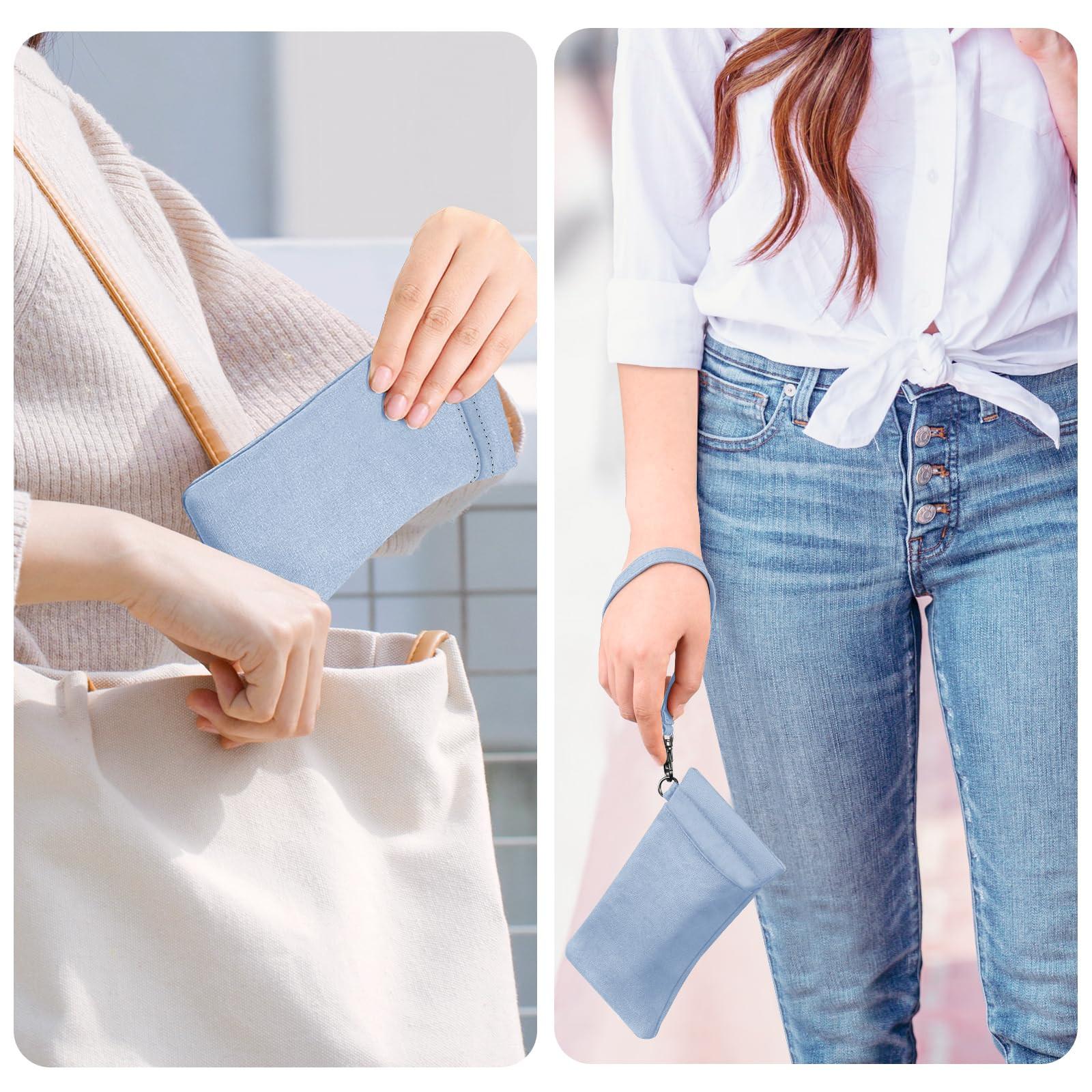 Only-bags.store Doppelbrillenetui für 2 Brillen weiches Brillenetui zum Aufstecken  