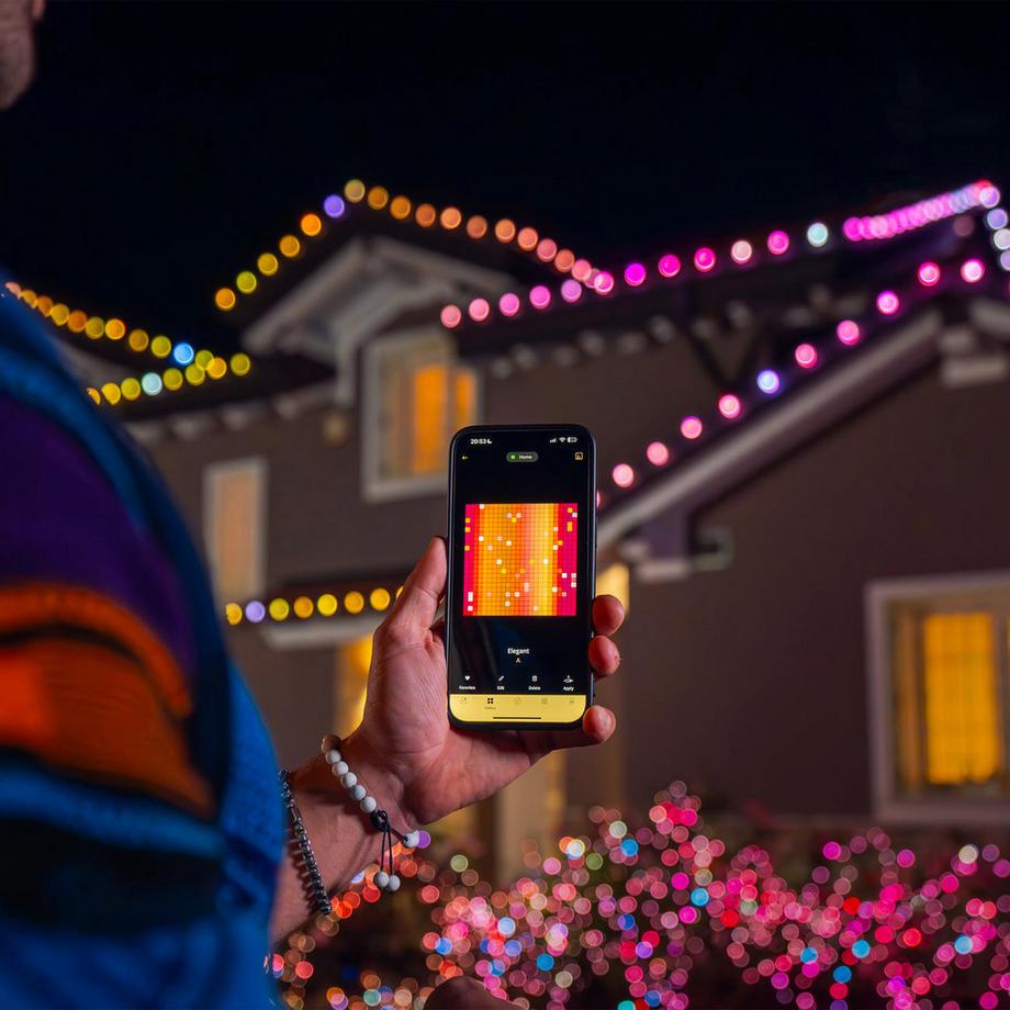 twinkly Lampadine C9 con 40 LED RGB a pigna  