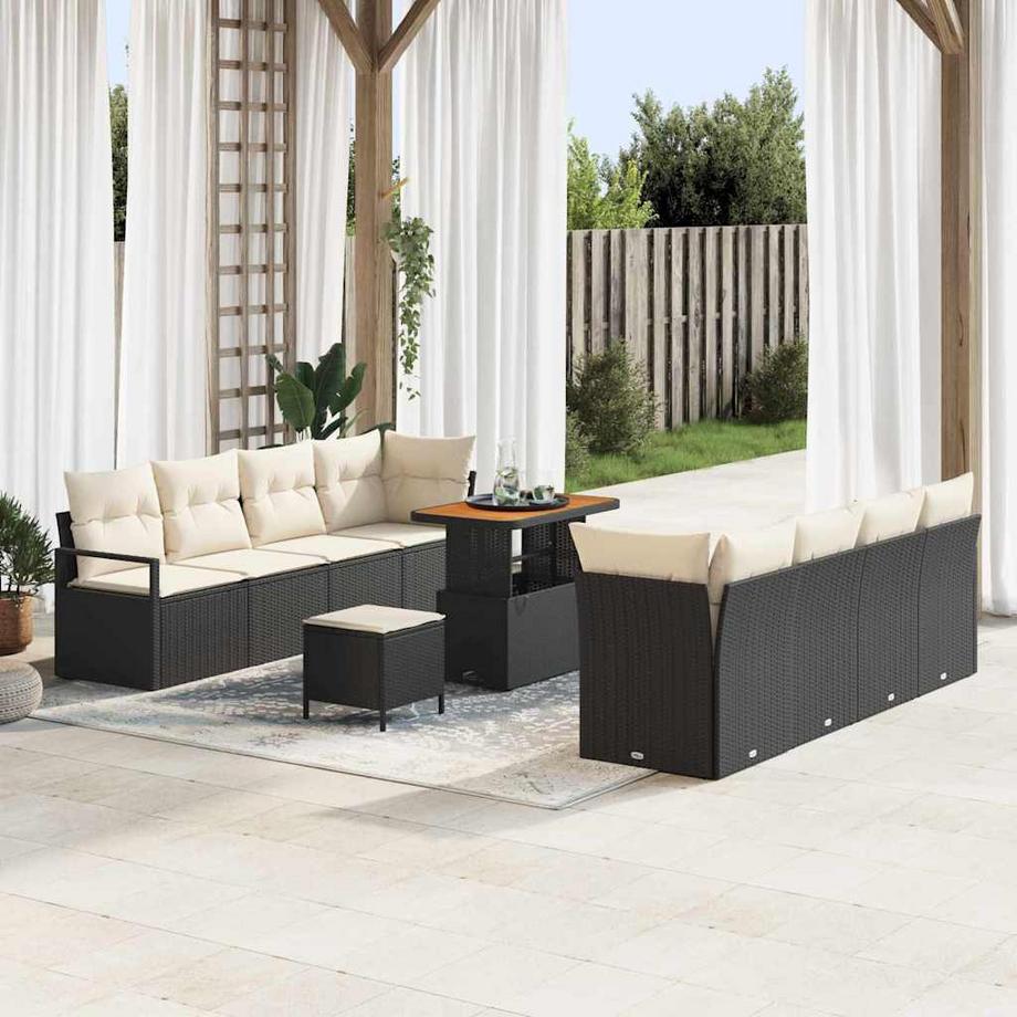 VidaXL Garten-sofa-set poly-rattan  