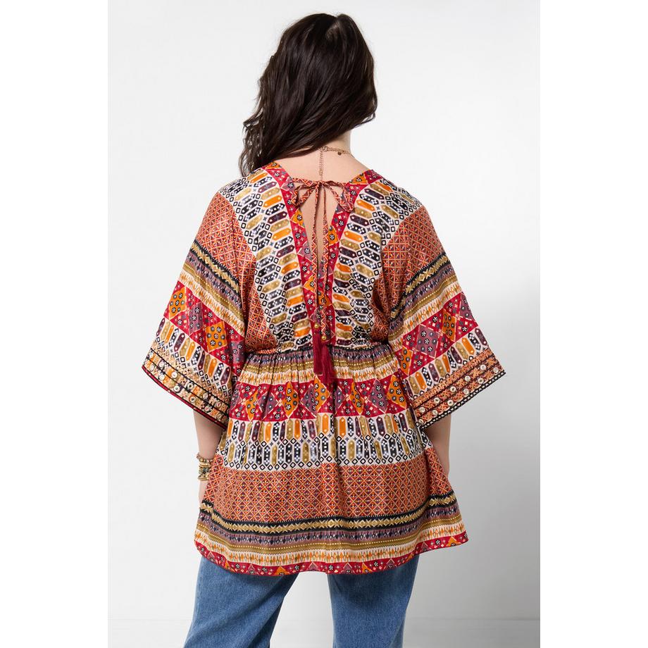 Joe Browns Boho Tunika Kleid mit Aztec Print und Verzierungen  