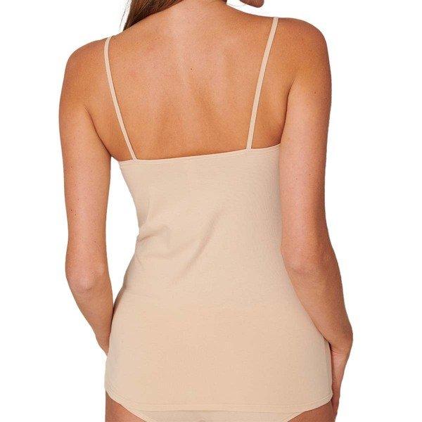 Schiesser 4er Pack Bio Baumwolle Spaghetti Top  