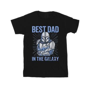 Mandalorian Best Dad Galaxy TShirt