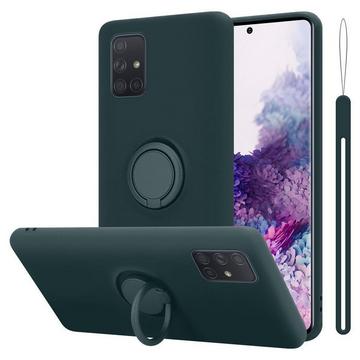 Hülle für Samsung Galaxy A71 4G TPU Silikon mit Ring Liquid