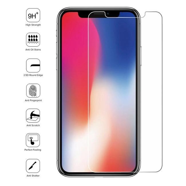 eStore  3x iPhone X/XS Displayschutzfolie - Gehärtetes Glas 