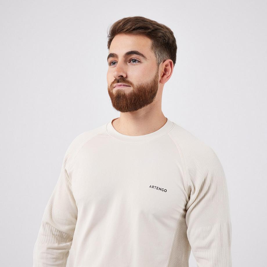 ARTENGO  Maglia a maniche lunghe uomo tennis slim fit poliestere 