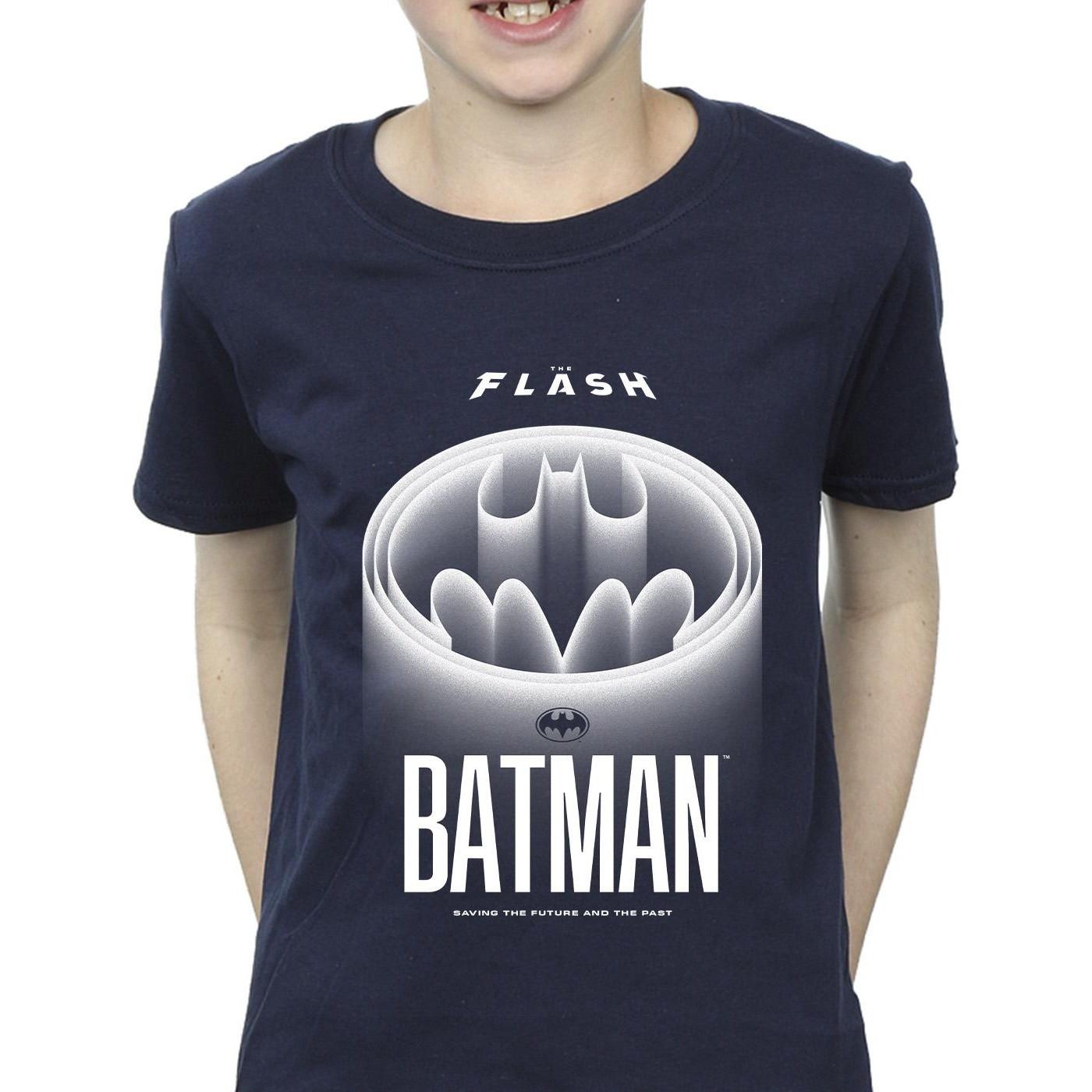 DC COMICS  The Flash Batman White Logo TShirt 