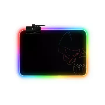Darkskull Tapis de souris de jeu Noir, Multicolore