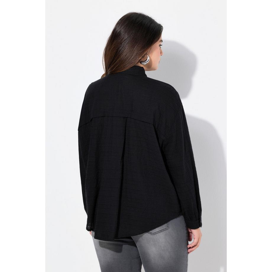 Ulla Popken Hemdbluse Oversized Langarm  