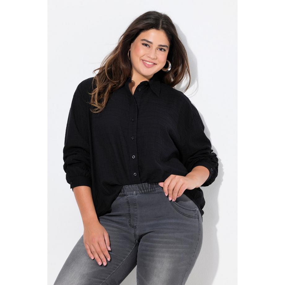 Ulla Popken Hemdbluse Oversized Langarm  