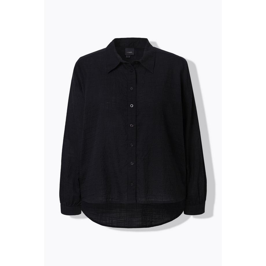 Ulla Popken Hemdbluse Oversized Langarm  