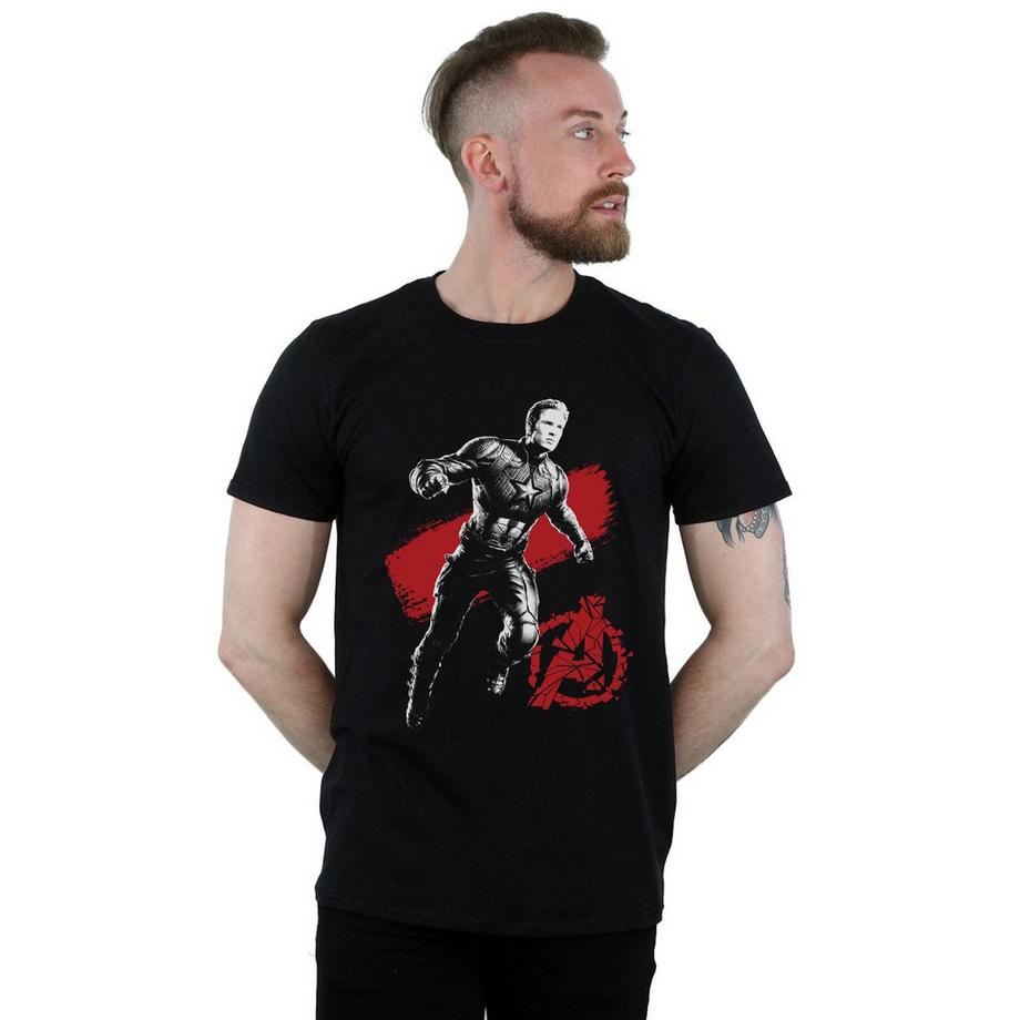 MARVEL Avengers Endgame Captain America T-Shirt Stampa Grafica  