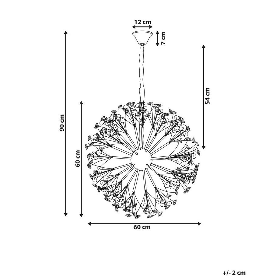 Beliani Lustre en Verre  TIMANE  