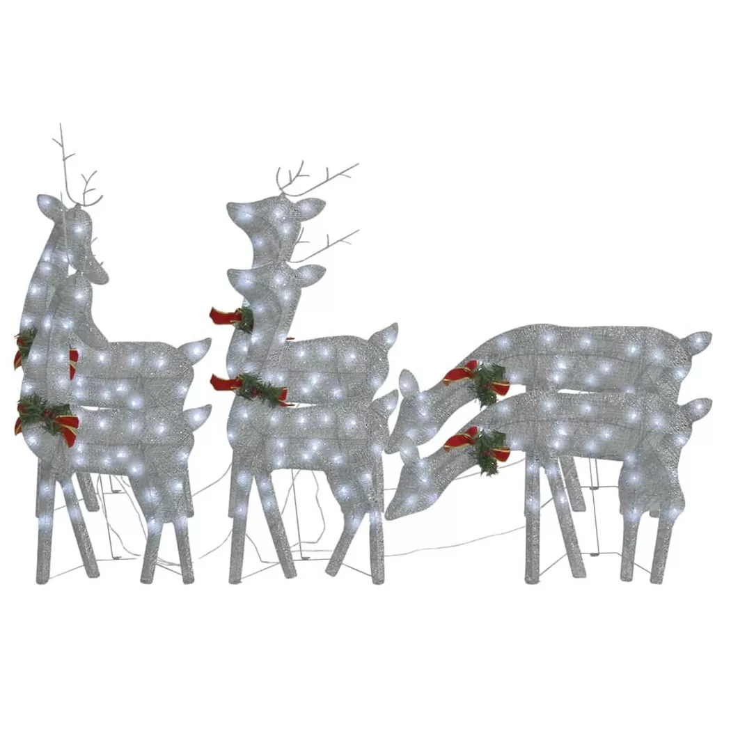 VidaXL - Renne de noël, One Size, Argent