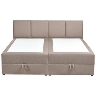 Beliani Divano letto con contenitore en Tessuto Scandinavo BARONET  