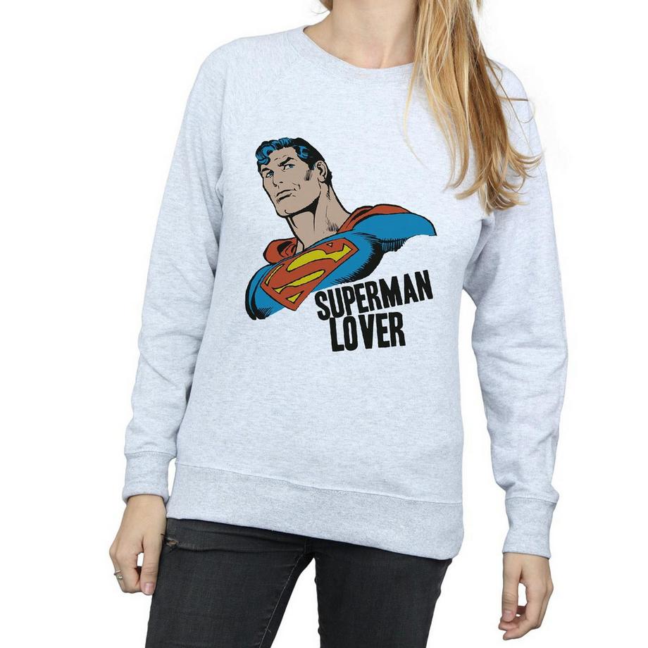 DC COMICS Superman Lover Sweatshirt Coupe Ajustée  