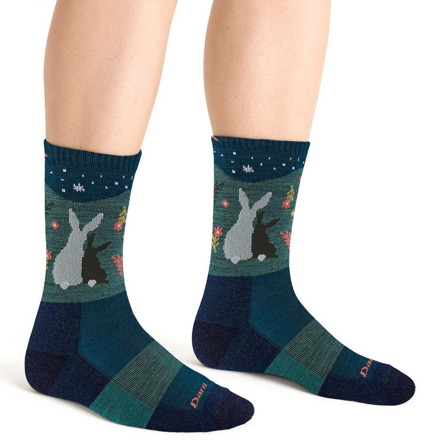 Darn Tough Vermont  Darn Tough Chaussettes Femme Randonnée Motif Animaux Laine Mérinos 