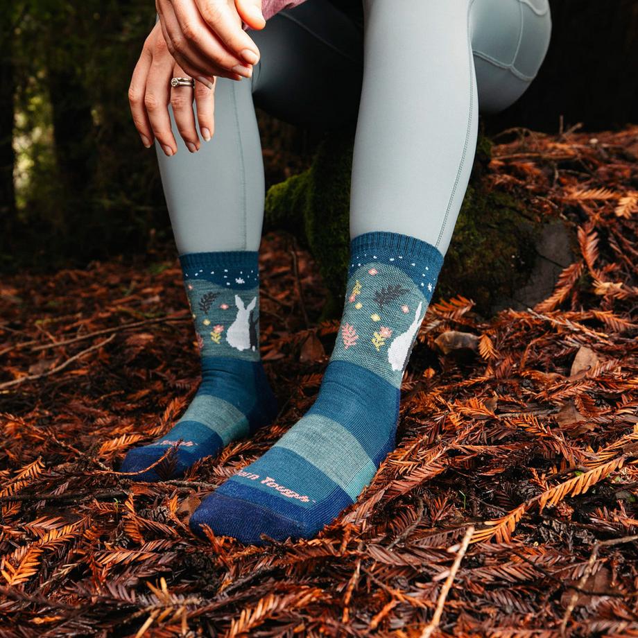 Darn Tough Vermont  Darn Tough Chaussettes Femme Randonnée Motif Animaux Laine Mérinos 