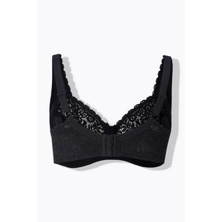 Ulla Popken  Soutien-gorge à armatures, dentelle florale, entièrement confectionné en dentelle, bonnet C-E 