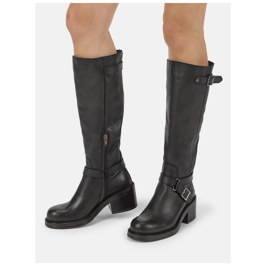 Felmini Hohe Stiefel mit Schnallenriemen  