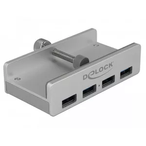 64046 Schnittstellen-Hub USB 3.2 Gen 1 (3.1 Gen 1) Type-A 5000 Mbit/s Silber