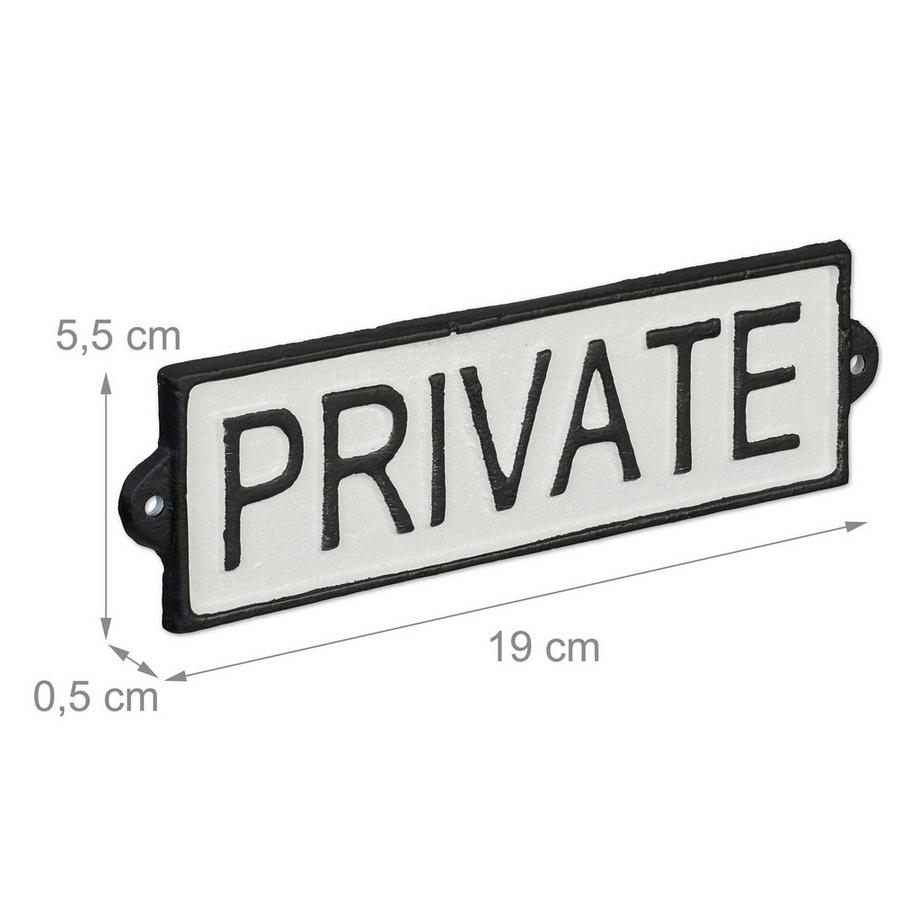 B2X  Privatschild "Privat" 