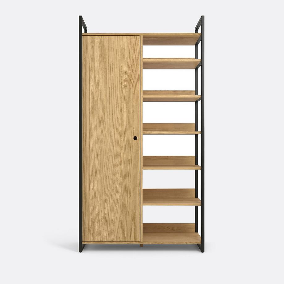 La Redoute Intérieurs Module armoire 1 porte penderie 6 étagères HIBA  