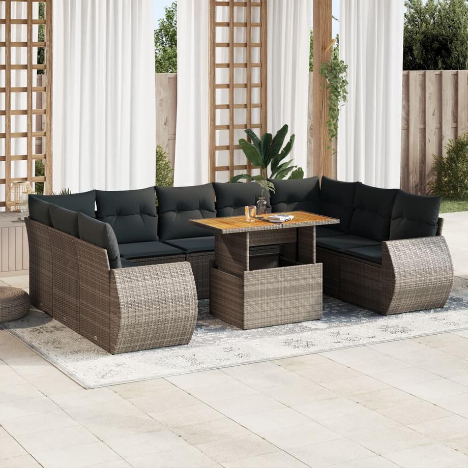 VidaXL Garten sofagarnitur poly-rattan  