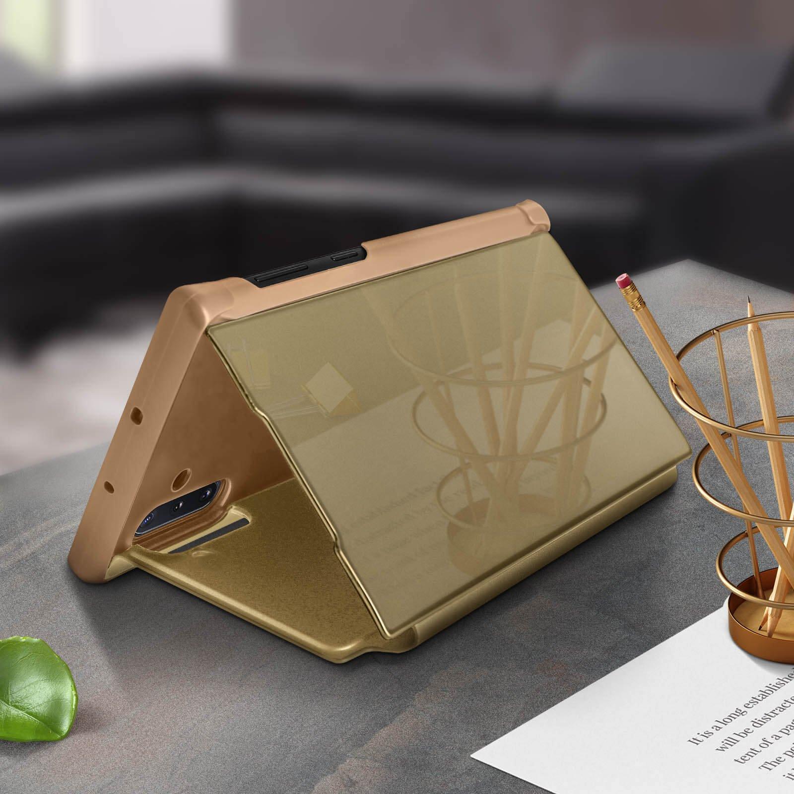 Avizar  Étui Folio Miroir Galaxy Note 10 