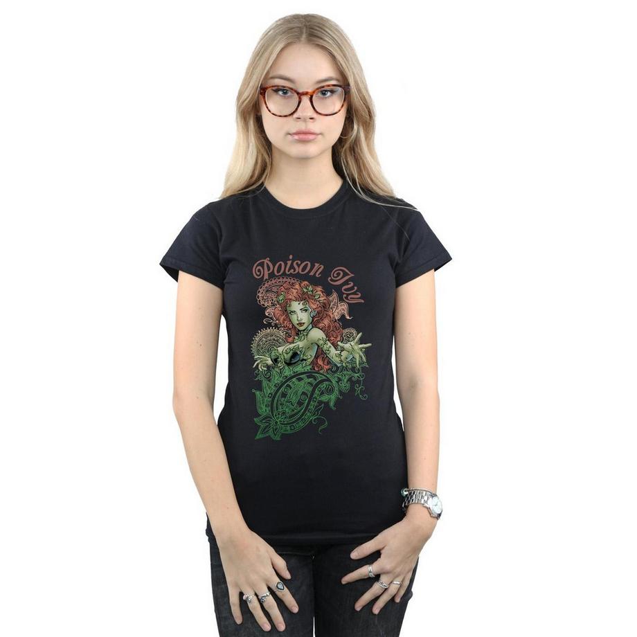 DC COMICS Poison Ivy T-Shirt Stampata  