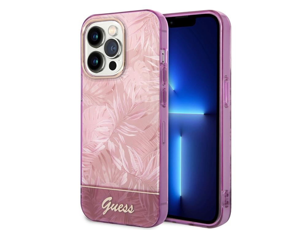 GUESS  Coque pour iPhone 14 Pro Max TPU Jungle 