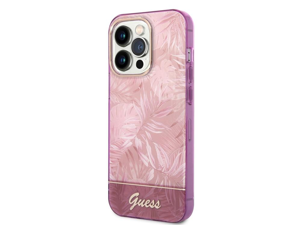 GUESS  Coque pour iPhone 14 Pro Max TPU Jungle 