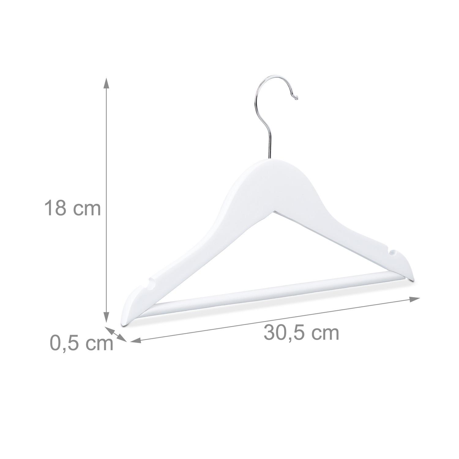 Northix Lot de 20 cintres en bois pour enfants  