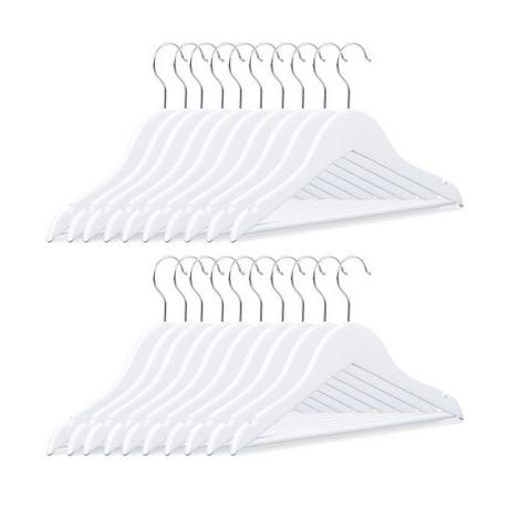 Northix Lot de 20 cintres en bois pour enfants  