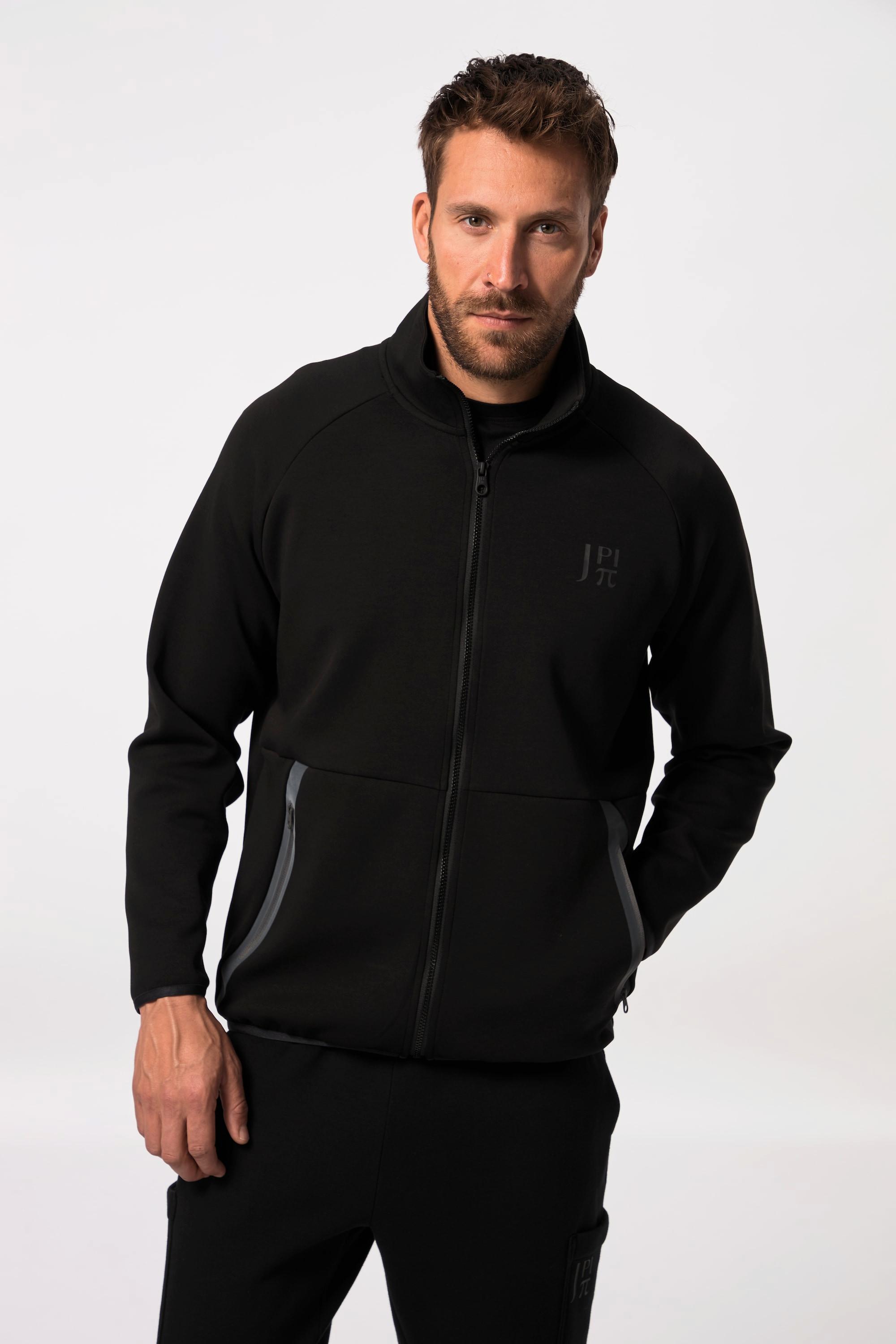 JP1880  Sweatjacke FLEXNAMIC®, Fitness, Stehkragen, Zipptaschen 