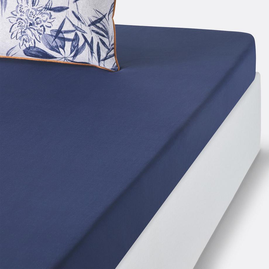 Drap housse percale de coton bonnet 30 cm