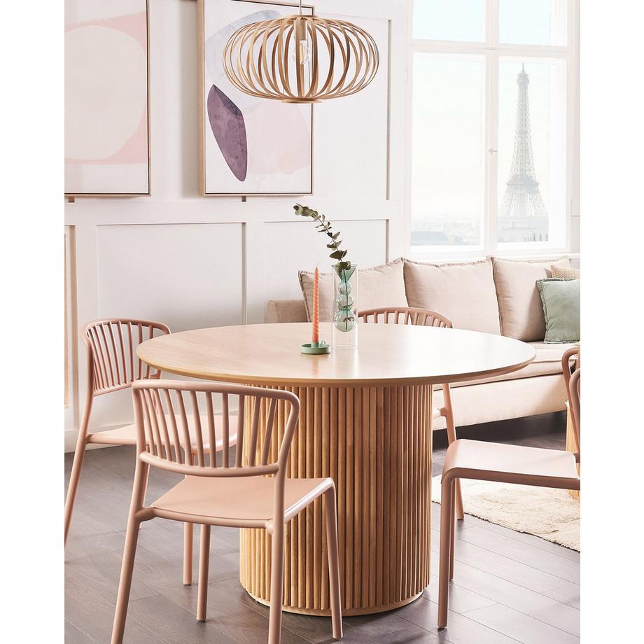 Beliani Gartenstuhl 4er Set aus Polypropylen Retro GELA  