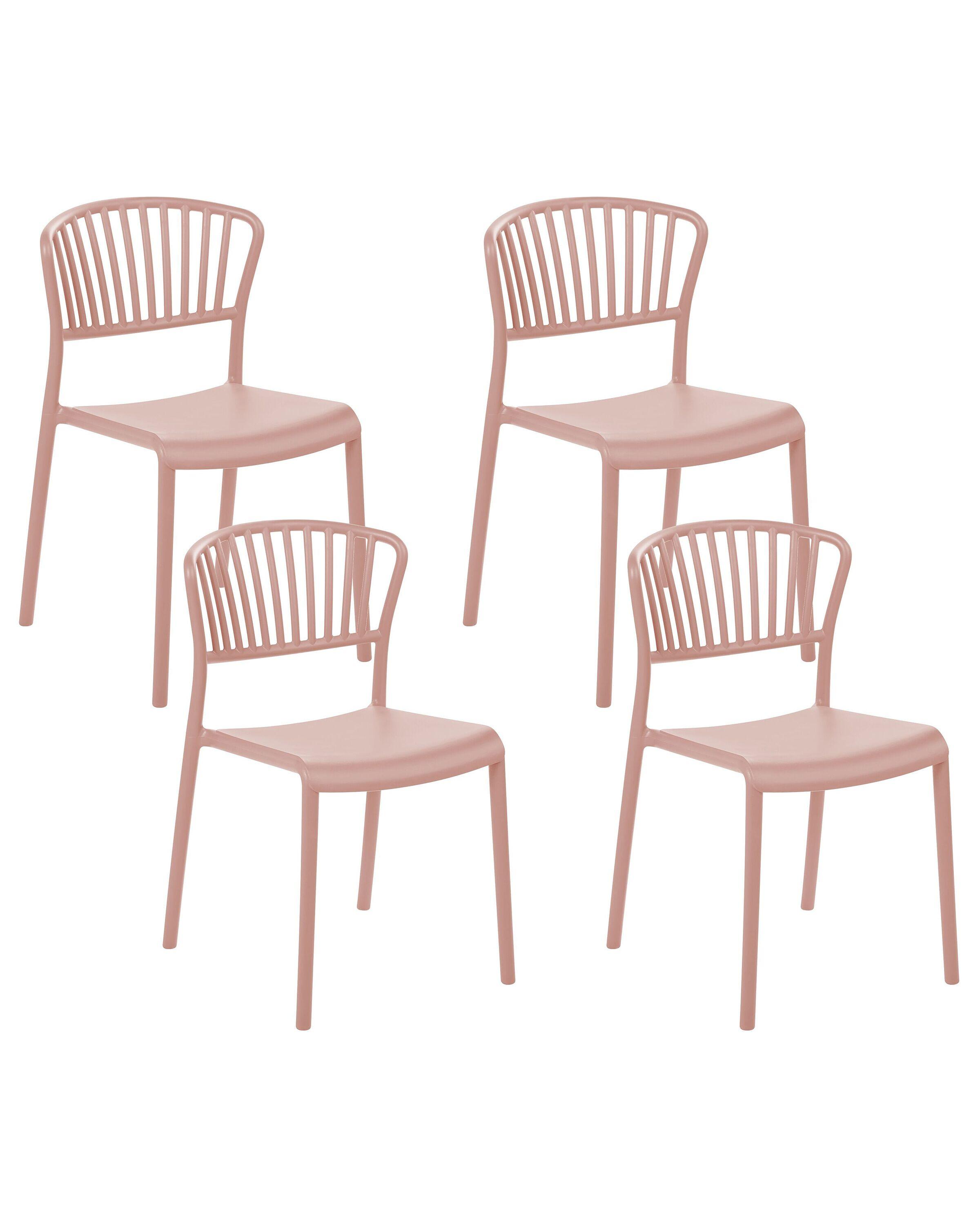 Beliani Lot de 4 chaises en Polypropylène Moderne GELA  