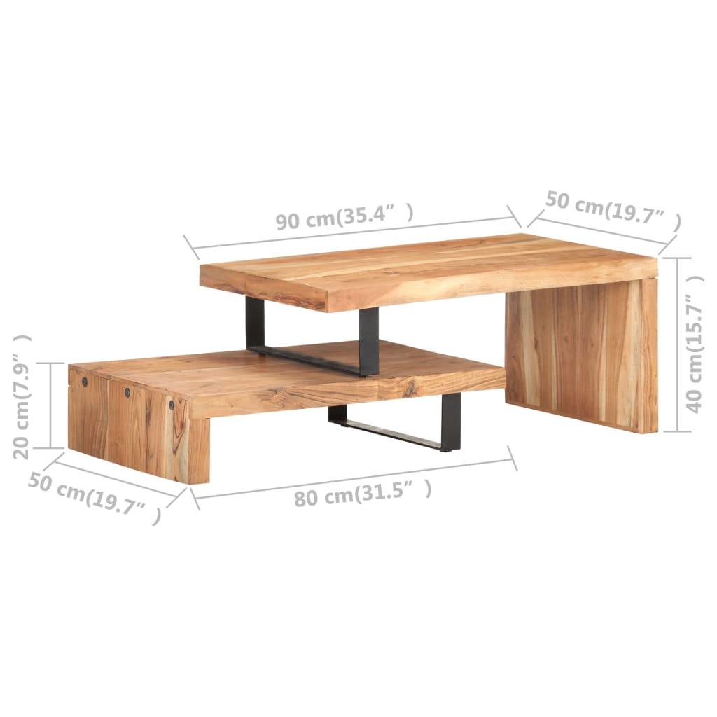 VidaXL tavolino Legno di acacia  