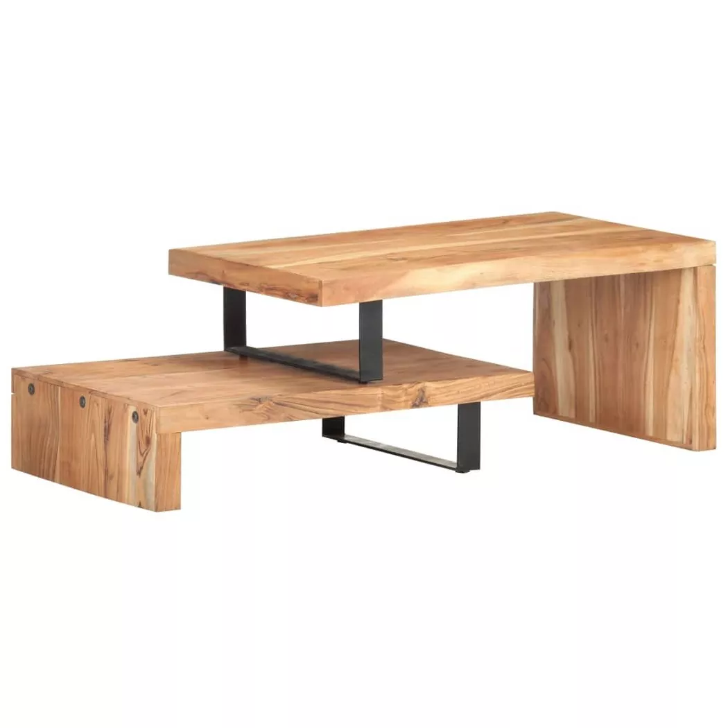 Ensemble de 2 tables basses Bois d'acacia massif vidaXL