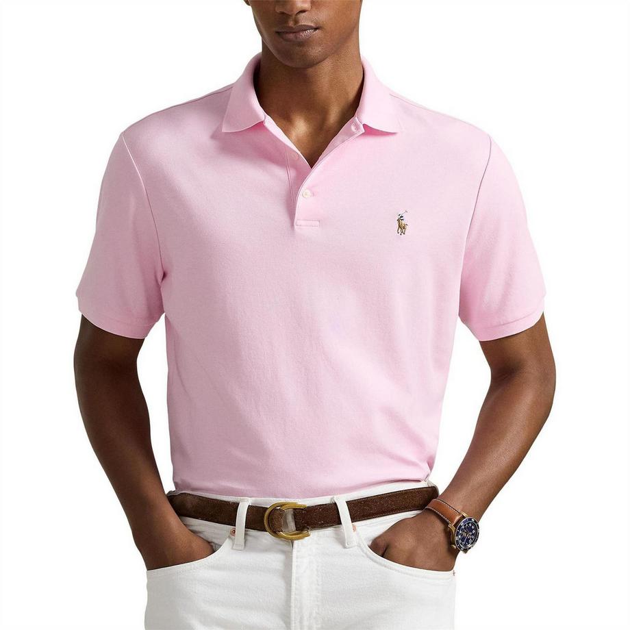 Ralph Lauren Pima Baumwolle Schmal Kurzärmlig Poloshirt  