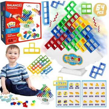 Tetris-Turm-Balance-Spiel, Tetris-Balance-Spielzeug, lustiges Stapelspiel
