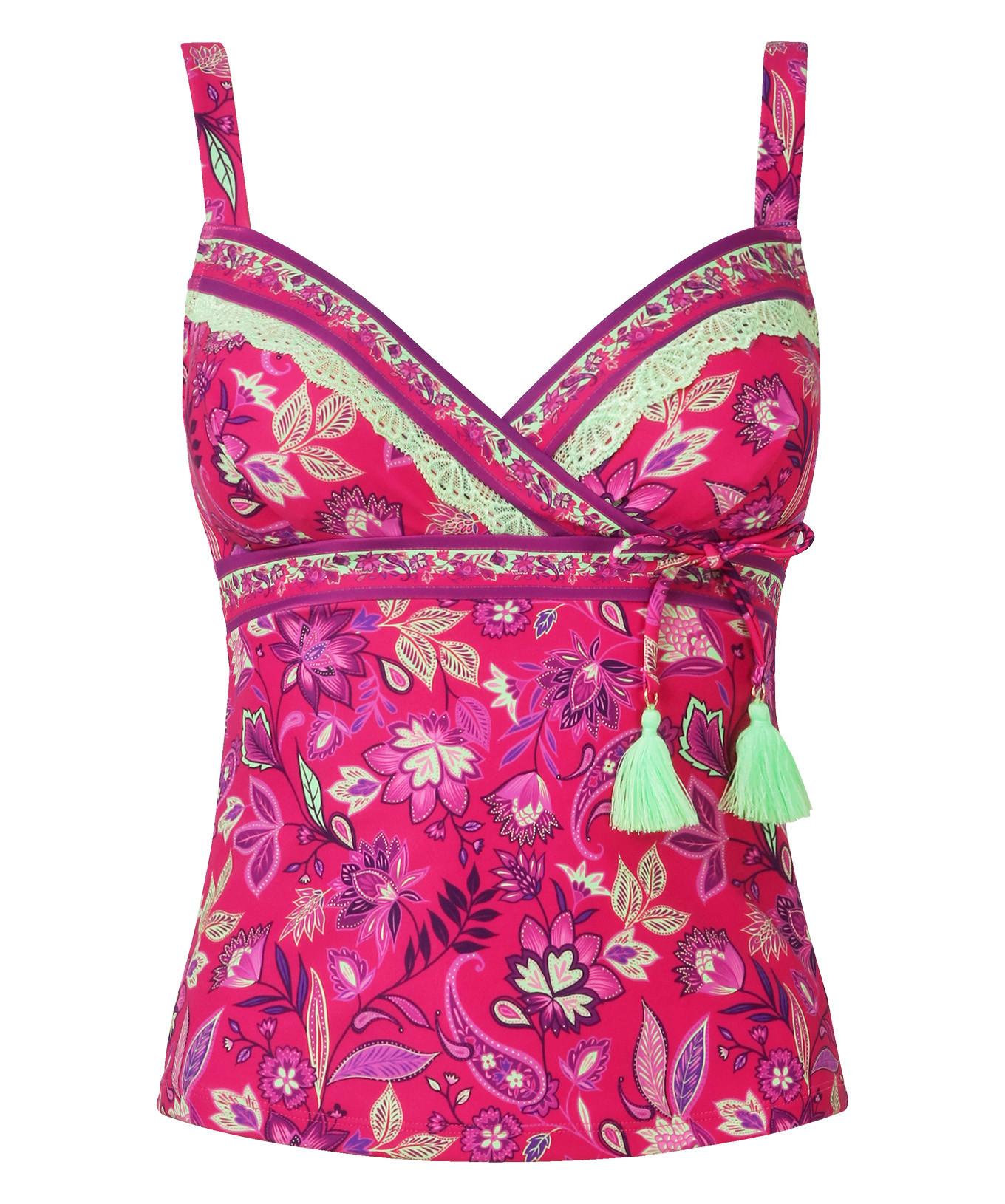 Joe Browns Neon Tankini mit Spitzenbesatz  
