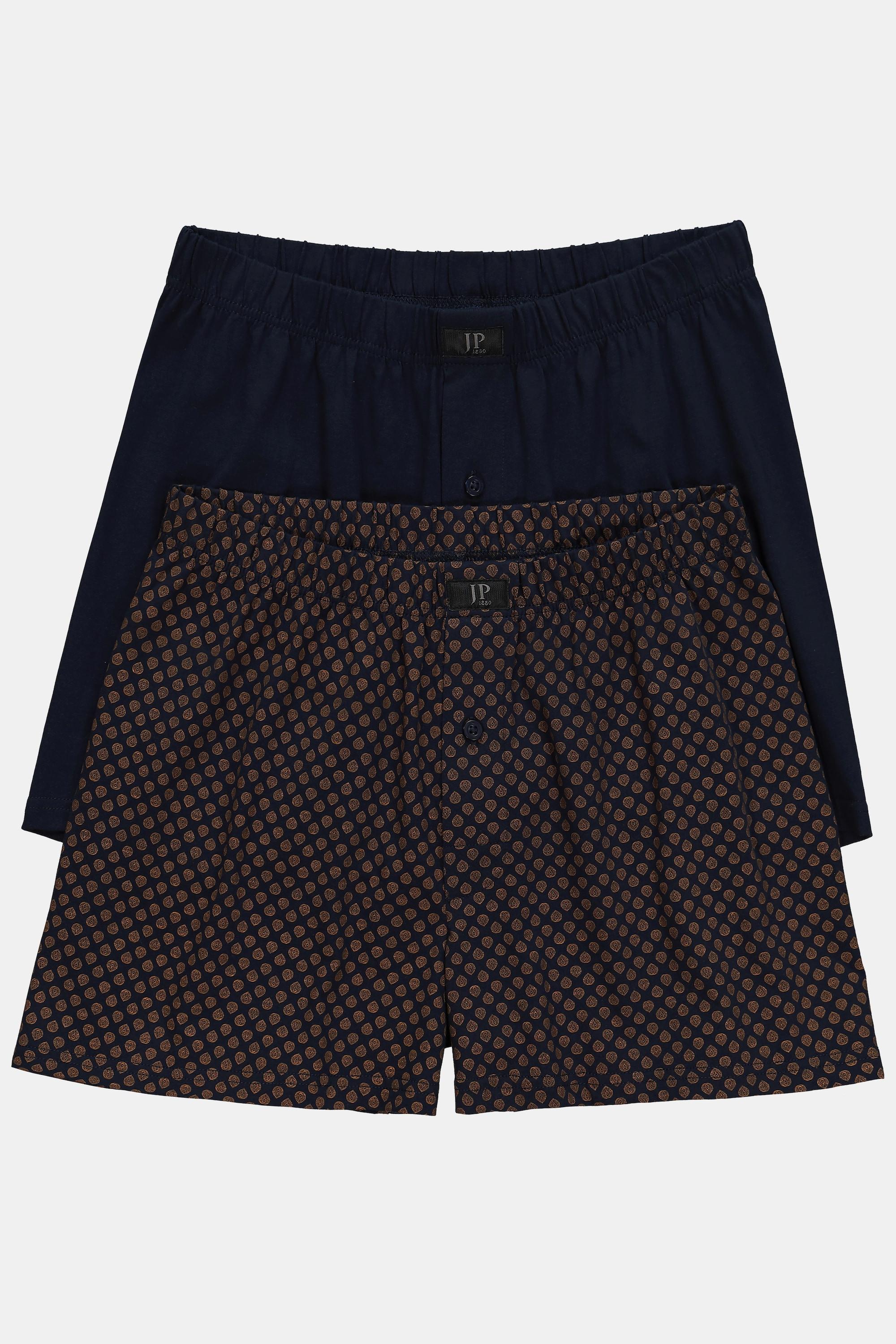 JP1880  Boxers dal taglio ampio in confezione doppia, fino alla tg. 7XL 