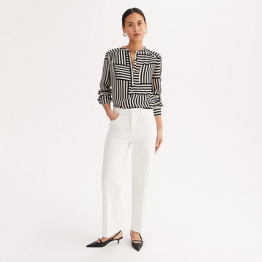 La Redoute Collections Cropped Loose Fit Jeans  