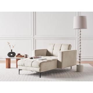 Beliani Chaise longue en Polyester Minimaliste ALNES  