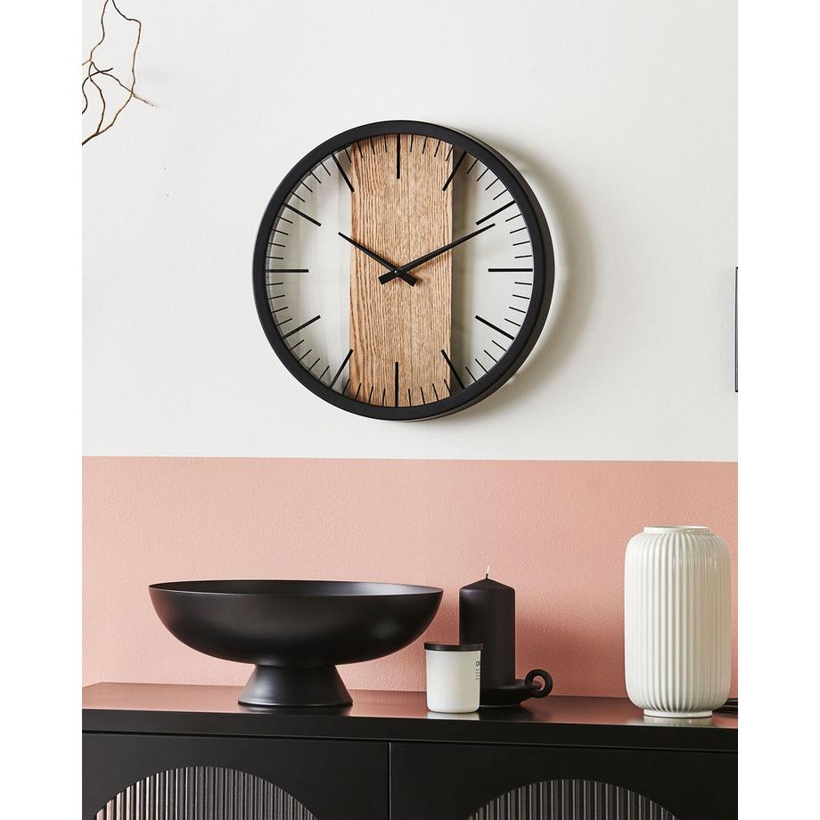 Beliani Wanduhr aus Kunststoff Industriell VILLORA  