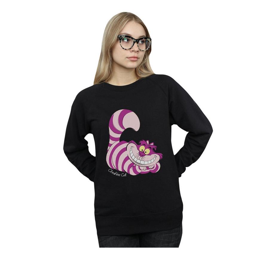 Alice in Wonderland Cheshire Cat Grafikdruck Sweatshirt  