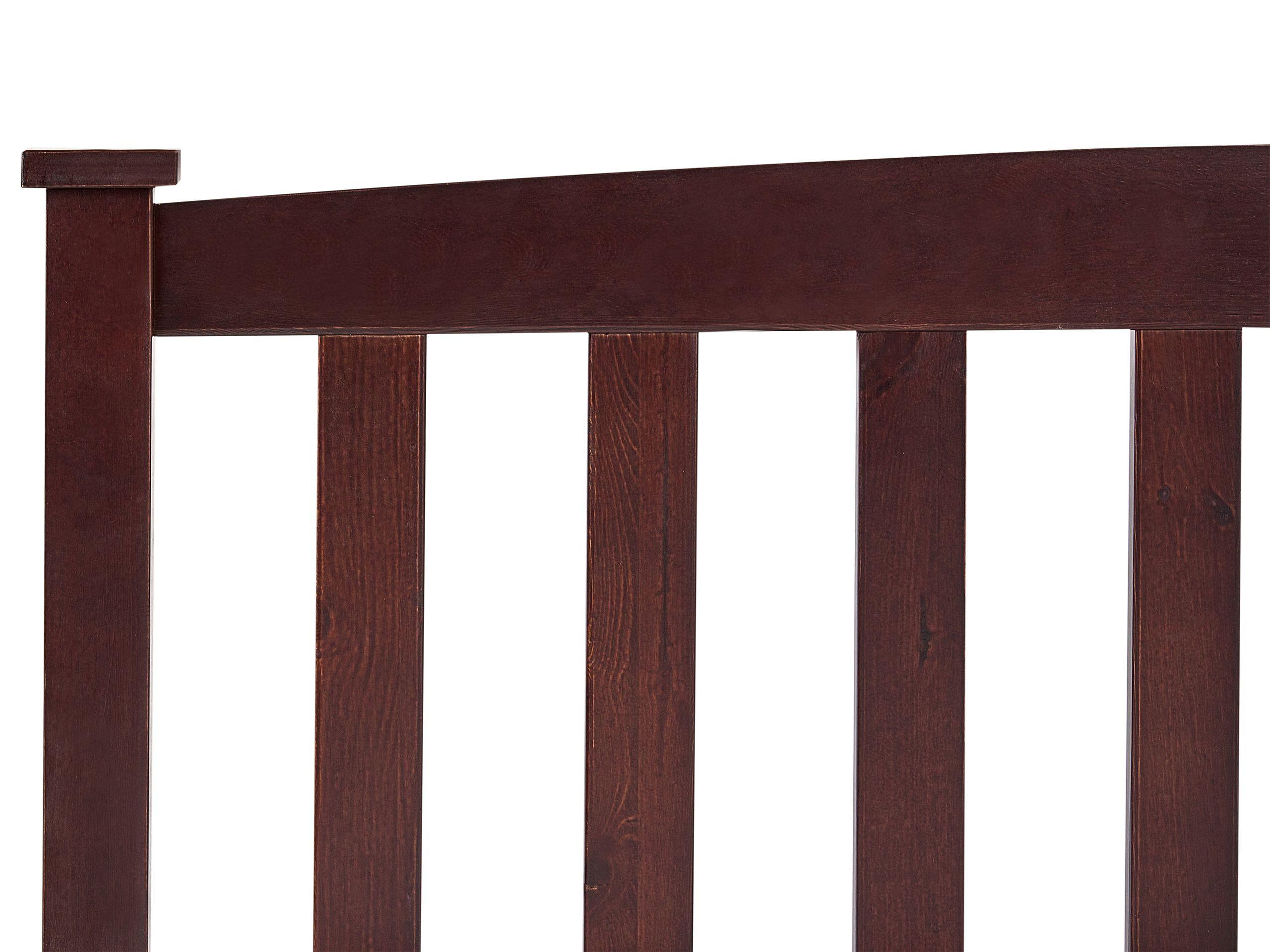 Beliani Lit avec sommier en Bois de pin Scandinave GIVERNY  