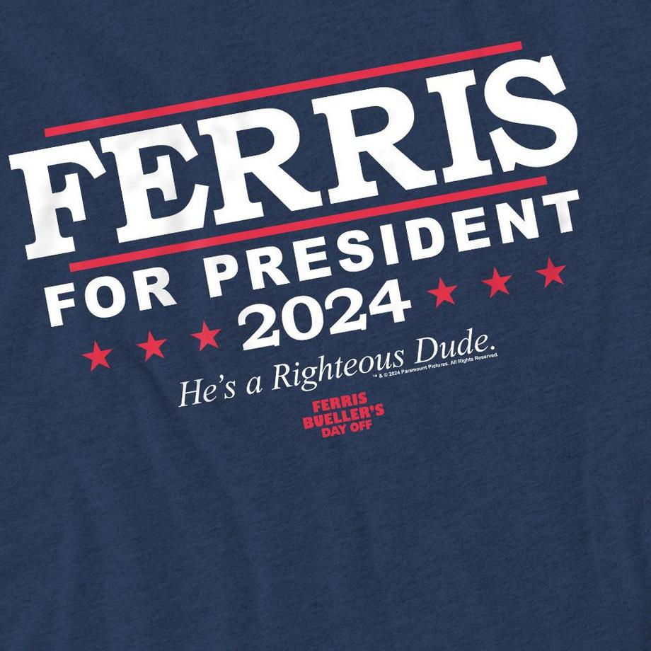 Ferris Bueller´s Day Off  Ferris Bueller's Day Off Ferris For President Maglietta 